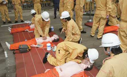 PARTICIPATION IN LIFE SAVING TRAINING
